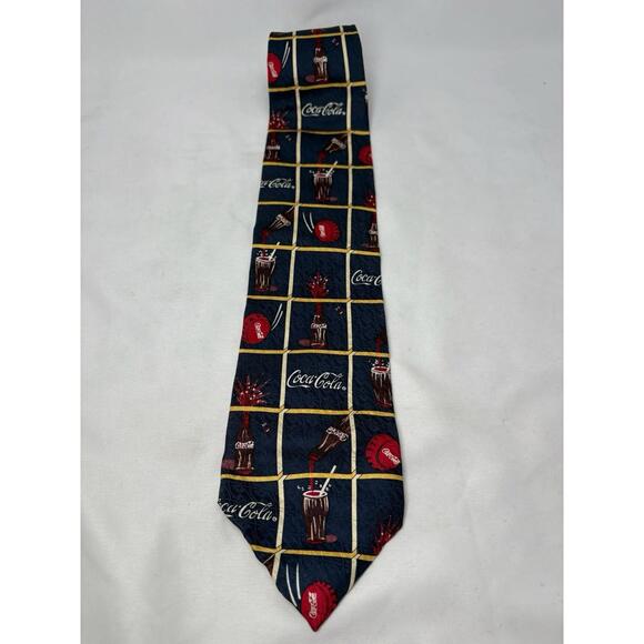 Coca Cola Coke Tie Licensed Novelty Necktie Silk Made in USA - Picture 3 of 5